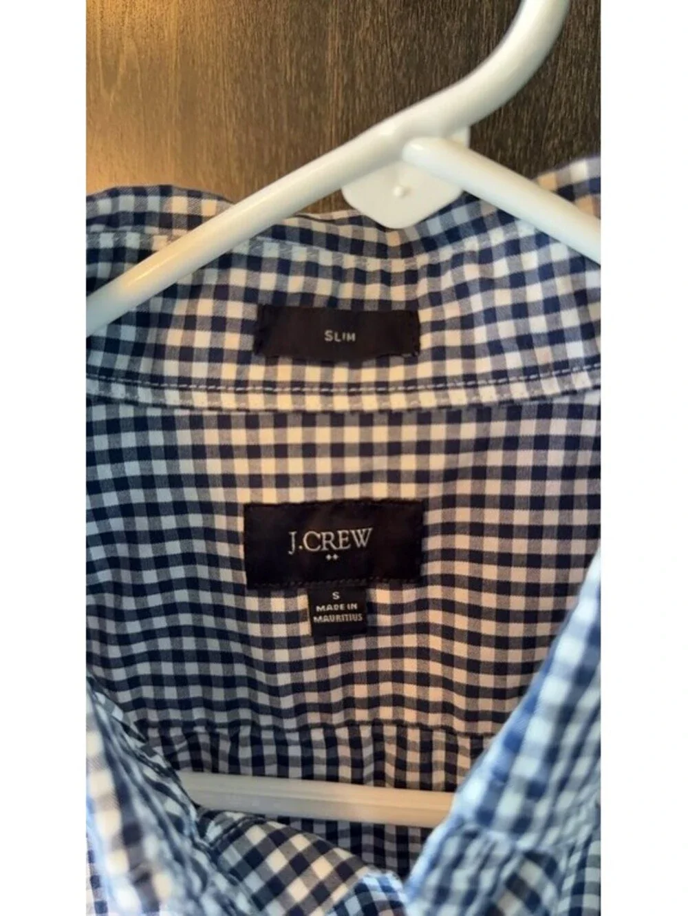 J.Crew Slim Fit Gingham Button-Down Shirt 0083